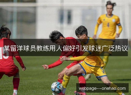 某留洋球员教练用人偏好引发球迷广泛热议